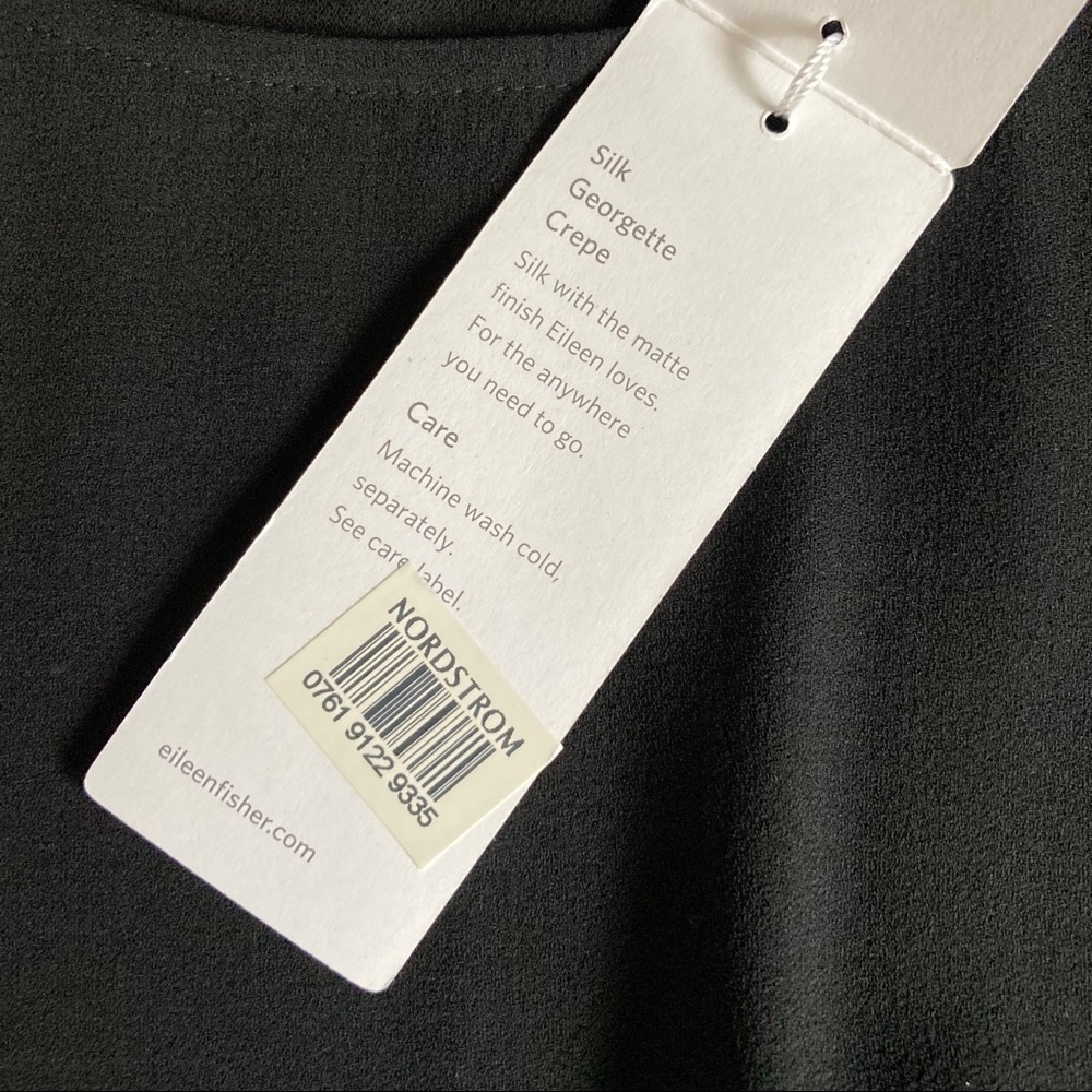 Eileen Fisher pleated silk slip dress - Picture 8 of 10
